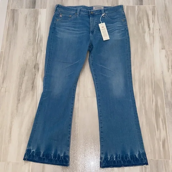 AG Adriano Goldschmied The Jodi High Rise Crop Slim Flare, 32x27, NWT, $245 MSRP - Picture 9 of 12